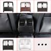 ABS Carbon Fiber Rear Air Condition Outlet Vent Cover Trim Sticker Accessories For Mercedes Benz C Class W204