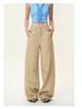 Women's Autumn Retro Khaki Wide-Leg Floor-Length Jeans