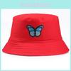 Fashionable Butterfly Embroidered Bucket Hat For Women Comfortable And Breathable