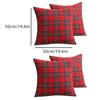 Christmas Pillow Cases Scottish Tartan Plaid Cushion Covers Bed Sofa Pad Party Decor Throw Pillow Cover Holiday Decors 45/50cm
