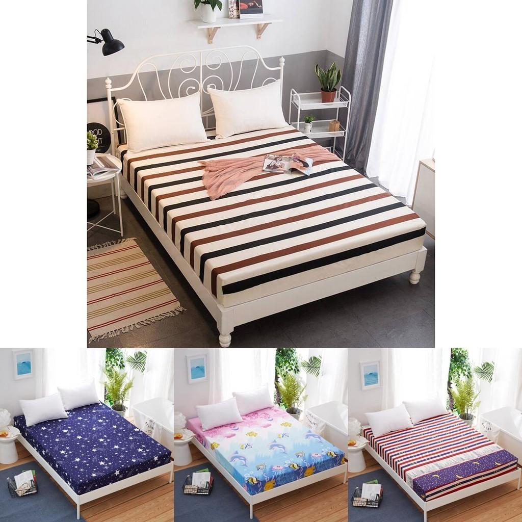 Роскошная простыня на резинке с цветочным принтом размеров Твин, Фул, Квин, Кинг для максимального комфорта