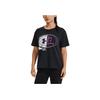 Under Armour Make All Logo Print Training T-Shirt Women Tops Black 1379390-001
