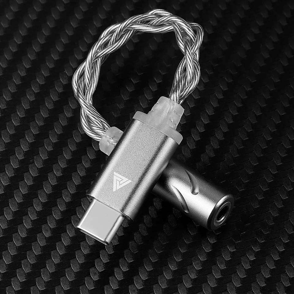 QKZ TC MAX Pro USB Type C на 3,5 мм Усилитель для наушников Аудиодекодер IEM Усилитель Адаптер для мобильного телефона HiFi ЦАП Чип CX31993/KT02F20