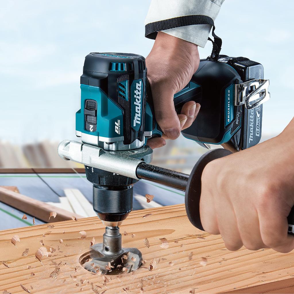 Makita Rechargeable Driver Drill 18V6Ah 2 Case Included DF486DRGX Blue Batteries, Charger,