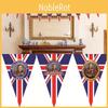 Британский флаг коронации короля Карла ручной 90x150см праздничный полиэстеровый баннер