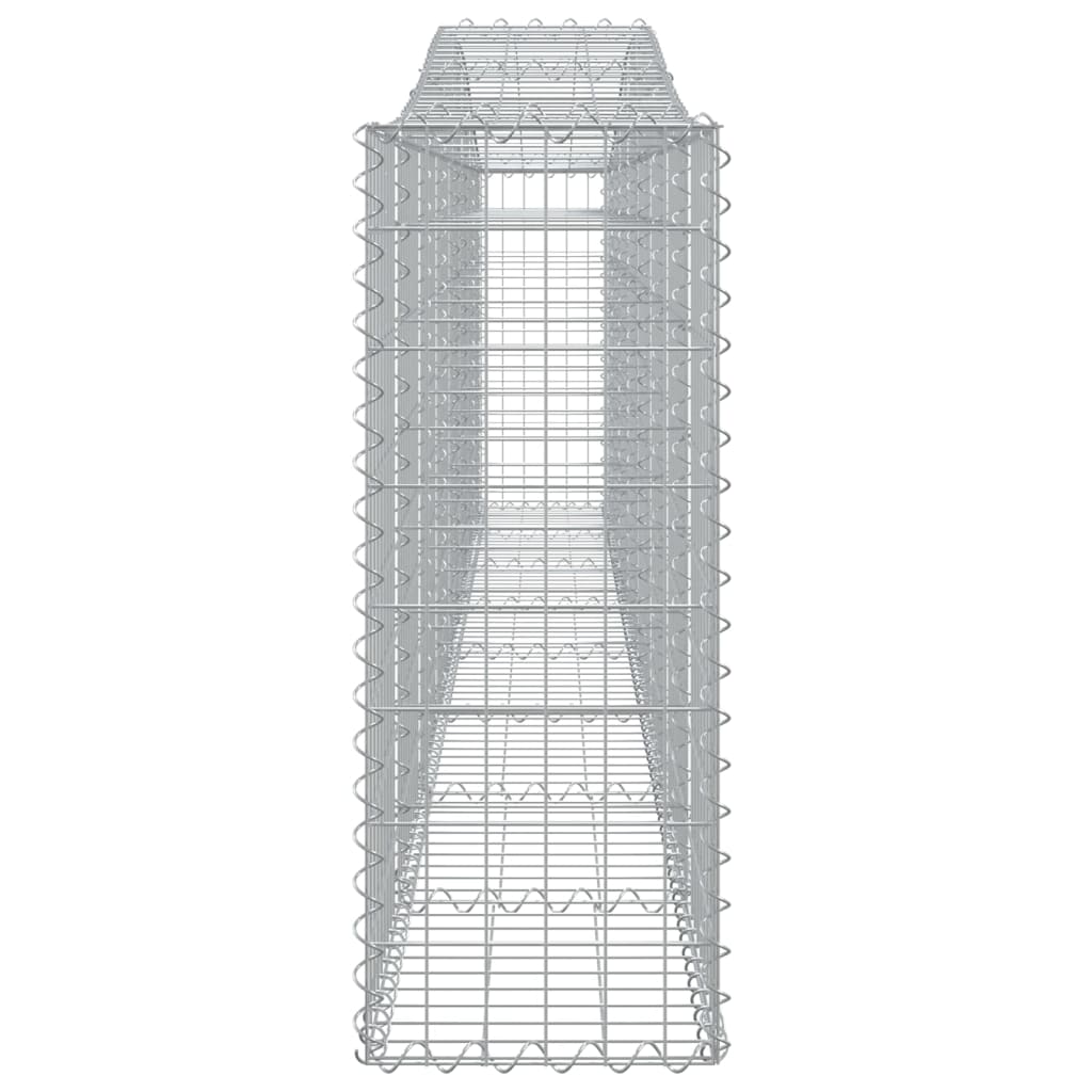 Vidaxl Kosze Gabionowe, 10 Szt, 400X30X80/100 Cm, Galwanizowane Żelazo