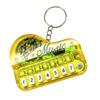 Playable Miniature Piano Keychain Toy For Children Portable Musical Instrument With LED Light Safe Plastic Design