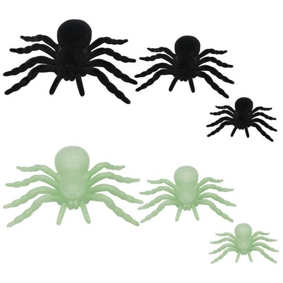 Имитация паука, реалистичная, недеформированная, флокирующийся паук на Хэллоуин, страшные сцены, украшения для дома с привидениями