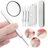 Blackhead Remover Tool Kit Professional Blackhead Extractor with Case And 5x Magnifying Glass for Pimples Blackheads Zit Removing Forehead Facial Nose