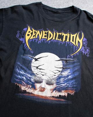 Винтажная футболка Benediction Dark Is The Season 1992 Унисекс