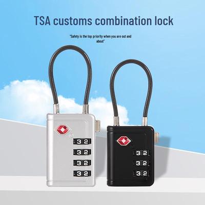 3-значный кодовый замок TSA из стальной проволоки для чемодана