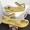 Vintage Inspired Women's Flat Sandals Solid Color EVA Material Roman Ethnic Styles for Beach and Streetwear
