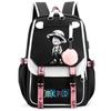 Anime One Piece College Computer Backpack Creative Knapsack Versatile Book Bag for Kid Gifts Men Women Travel Bag Leisure Bag Rucksack Mochila