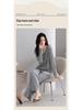 Women's Fall Pajama Set: Long Sleeve & Long Pants with Breast Pads, Modal Fabric, Wear Indoors or Outdoors