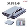 Minimalist Ultra-thin Women's RFID Anti-magnetic PU Coin Short Wallet