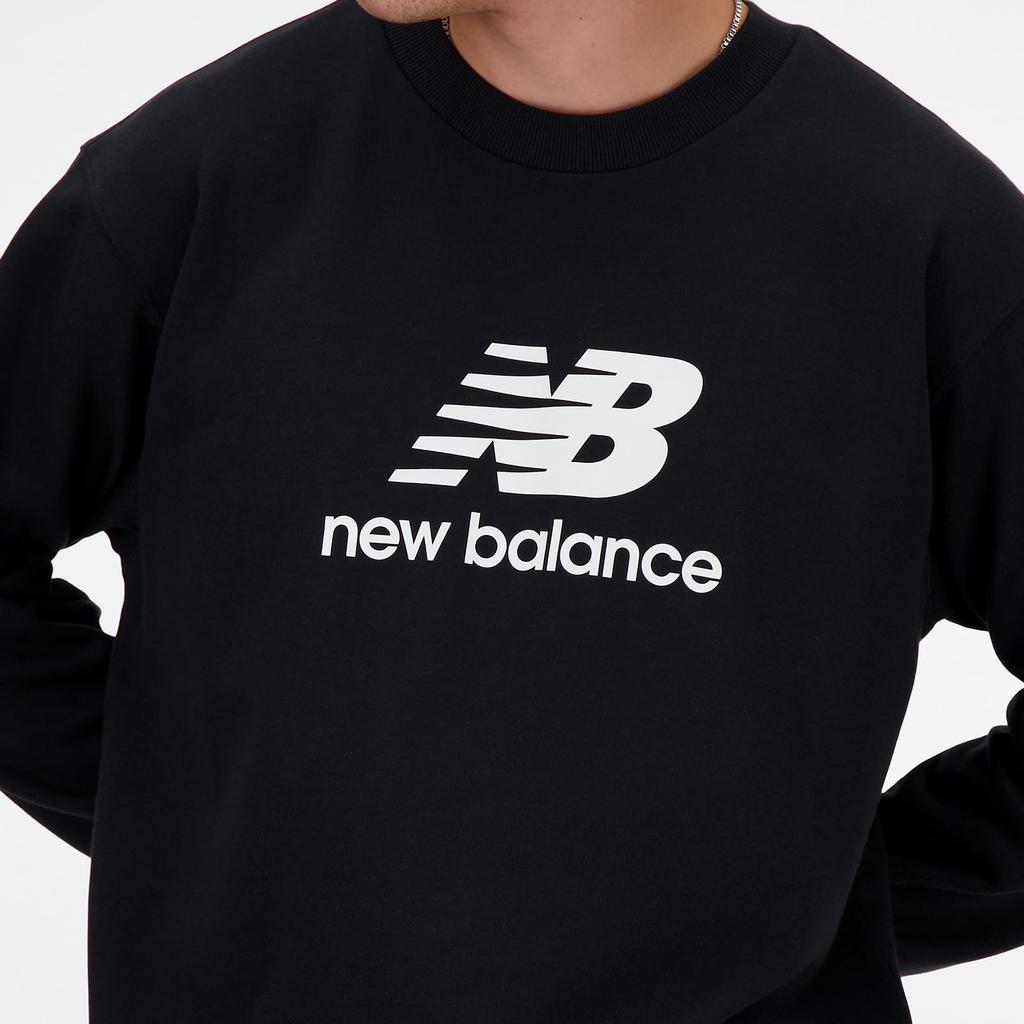 Мужской свитшот New Balance с логотипом, размер XL (MT41500) Черный,