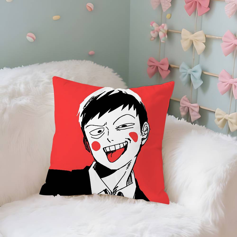 Anime MmOBPSYCHO Kawaii Throw Pillow Covers Pattern Cushion Cover Suitable For Sofa Bedroom Car Pillow Cover