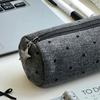 Polka Dot Pencil Case Gray Stationery Bag High Quality Pencil Pouch  School Supplies
