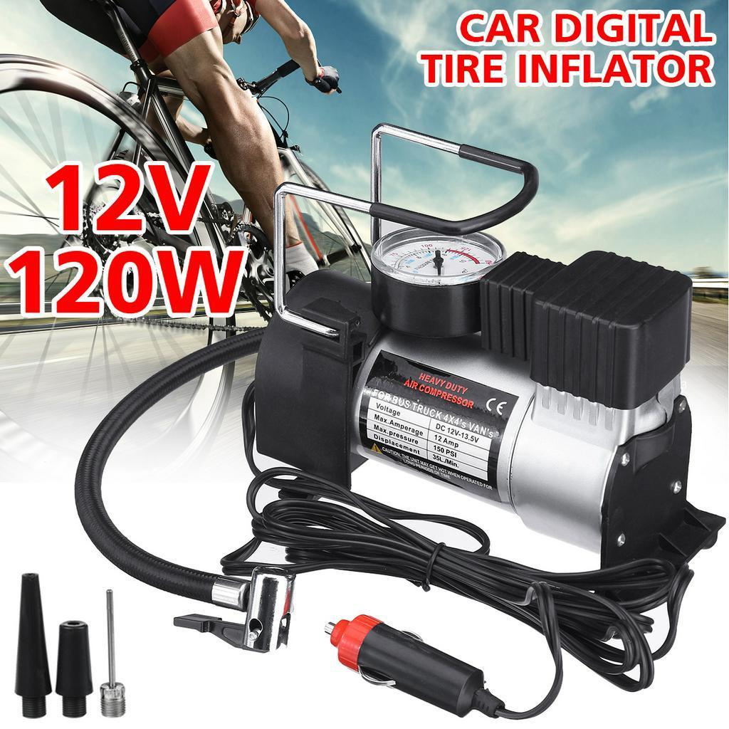 12V 150 PSI Portable Digital Tire Inflator Multifunctional Auto Tyre Pump Air Chuck for Car Truck Bike Motorcycle Rubber Boat