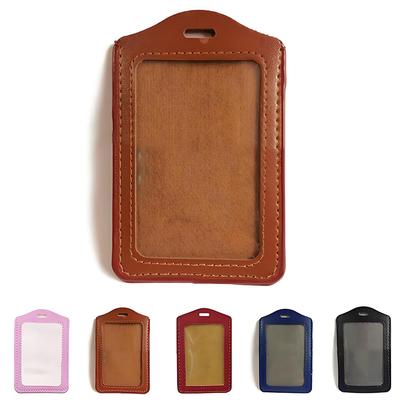PU Card Case Holder Portable Fashion Bus Card Identity Badge Credit Card Protector