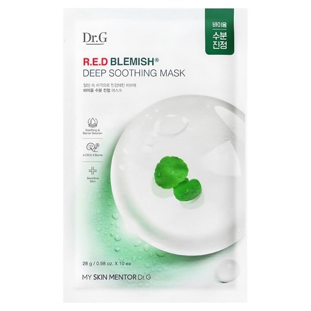 Маска Dr.G Red Blemish для глубокого успокоения, 280 г, 10 шт.