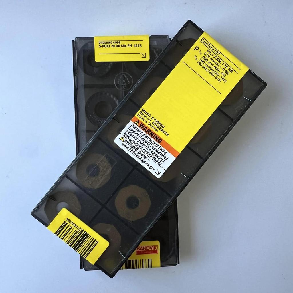 Original Sandvik / S-RCKT2006MO-PH 4225 CNC Lathe Carbide Blade 10 PCS