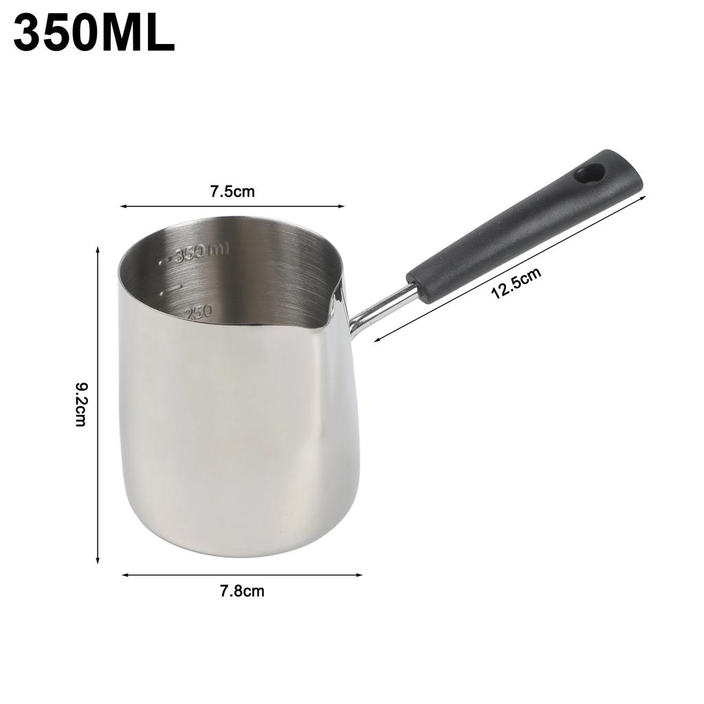 Butter Warmer Milk Heating Pan Serving Beverages Rust Resistant Easy To Clean Generous Capacity High Temperature Safe