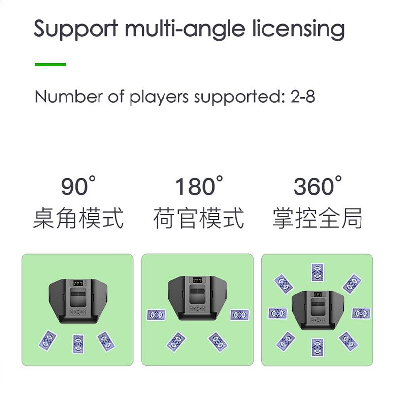 Автоматическая машина для тасования и раздачи карт 2 в 1 Электрический раздатчик покерных карт Шаффлер Устройство 4000 мАч Чувствительный к касанию Дилер