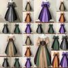 Medieval Halloween Women Fancy Cosplay Costume Stitching Lace Up Dress Maxi