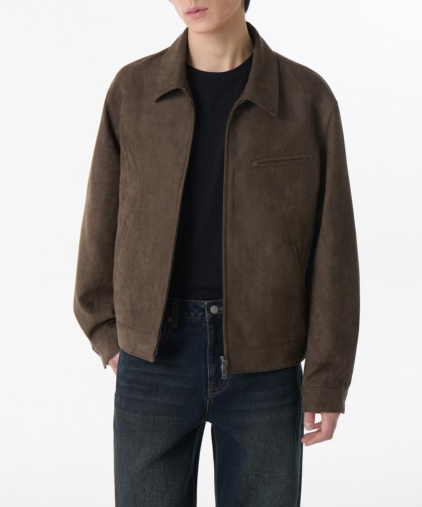 Musinsa Standard Synthetic Suede Work Jacket [Brown]