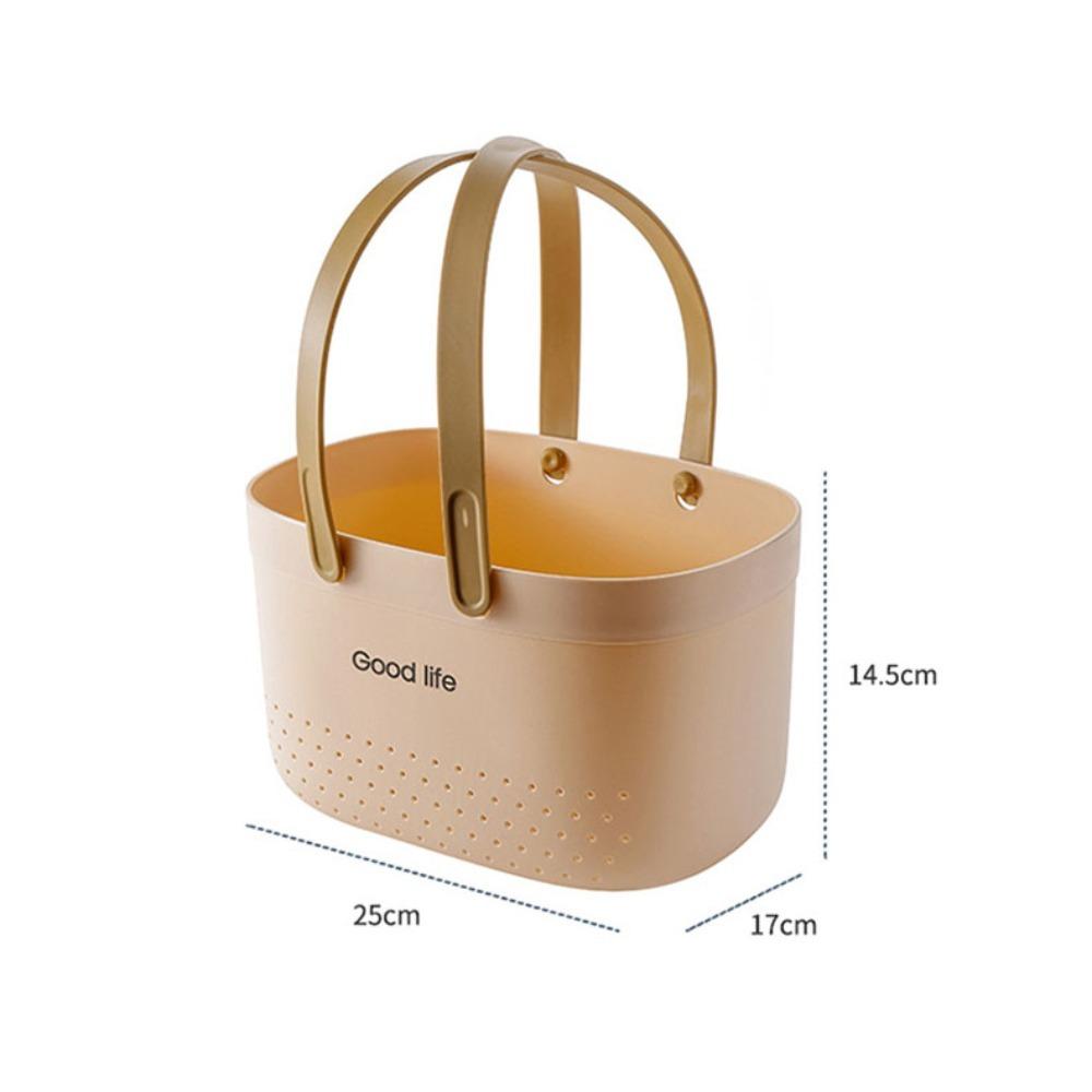 Силиконовая ручная корзина для мытья Большая вместимость Корзина для хранения мелочей Новая корзина для ванной