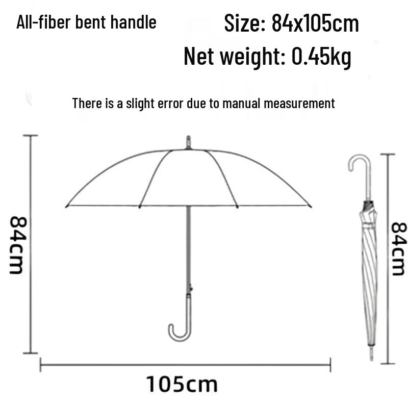 Double Elephant All-Weather 10-Rib Long-Handle Umbrella