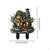 2D Decorative Garden Stakes Decoration Easy to Use Versatile Gifts Acrylic Plague Yard