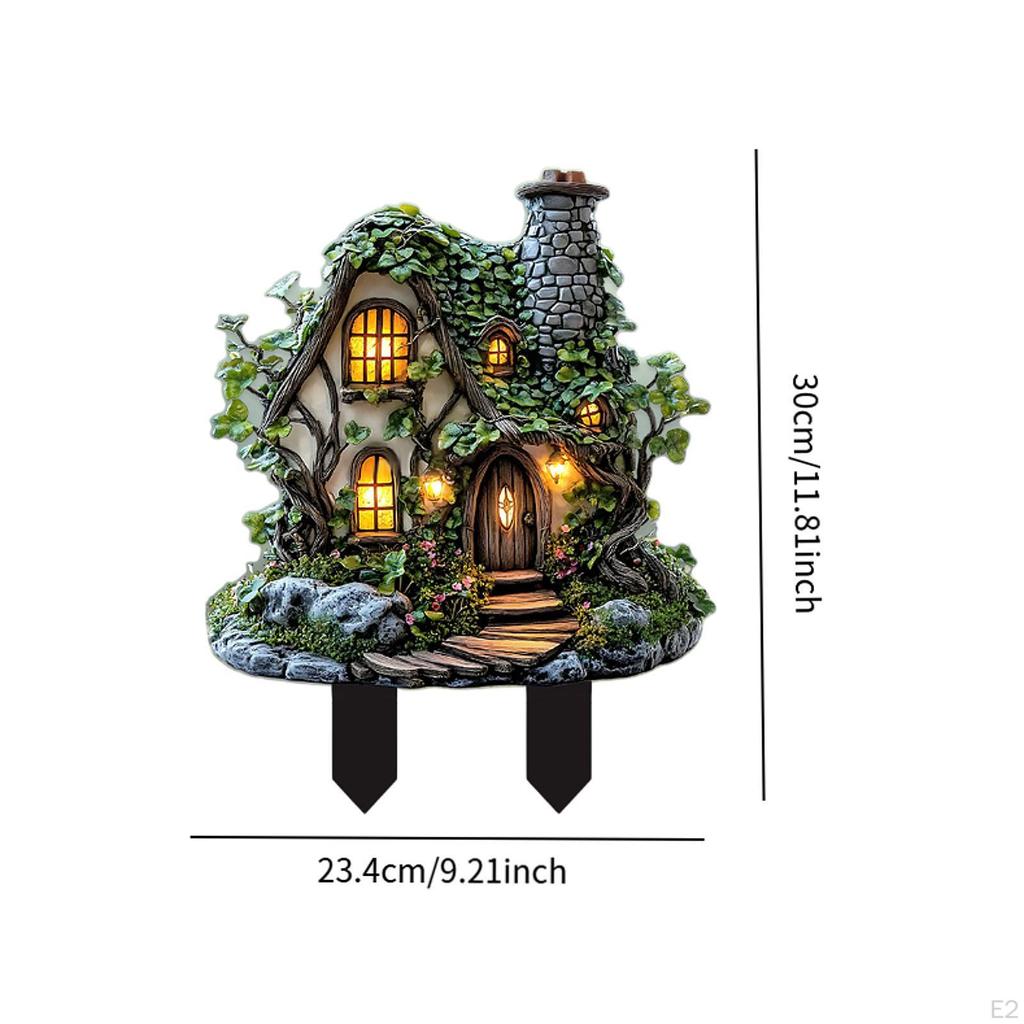 2D Decorative Garden Stakes Decoration Easy to Use Versatile Gifts Acrylic Plague Yard
