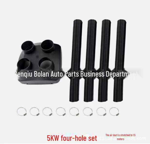 Black Plastic Air Outlet Cover for Parking Heater - Single, Double, and Four Hole Options