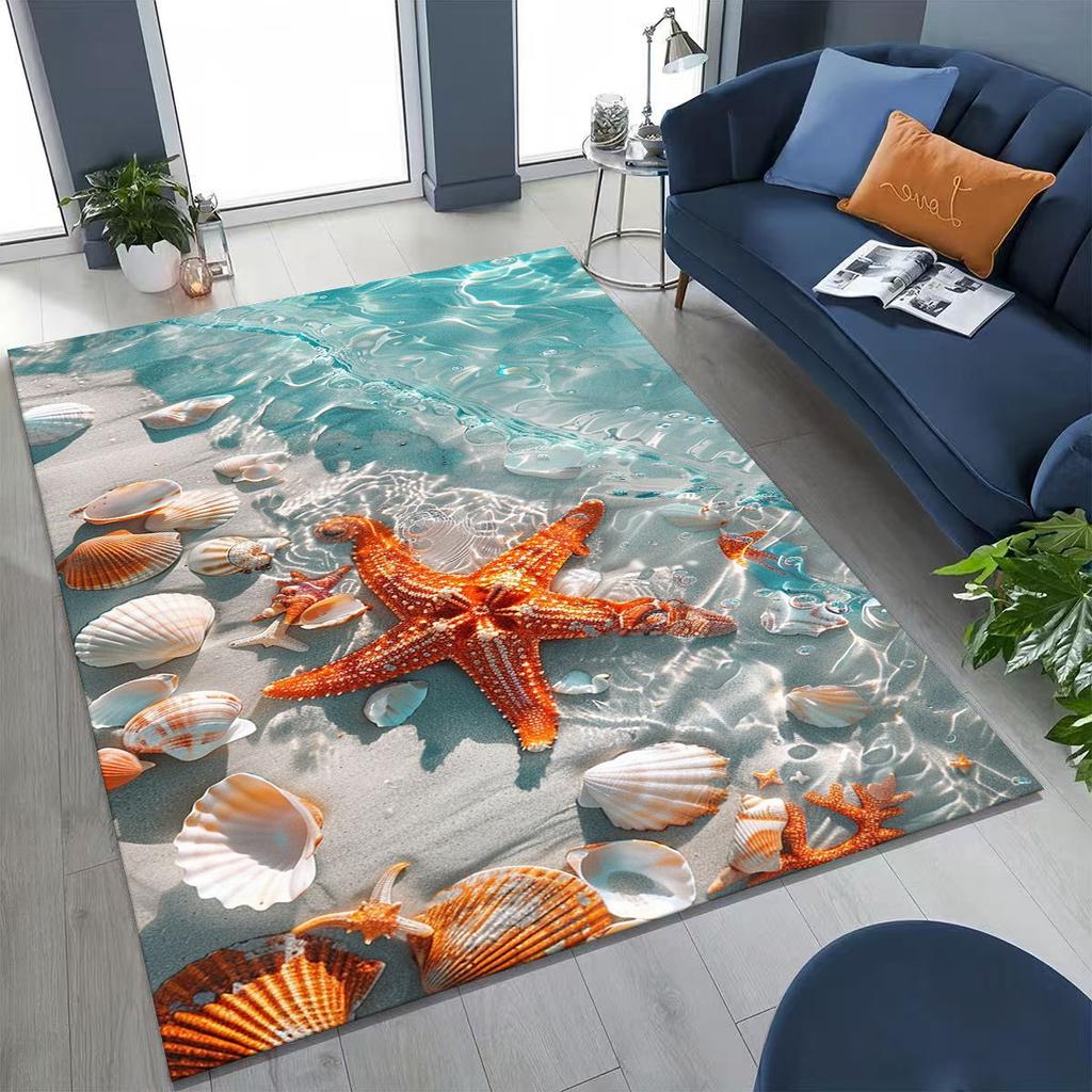 Ковер Dream Starfish Shell Tropical Beach Sea Star Art для спальни, гостиной, дивана, домашний коврик для двери, декор, большой нескользящий коврик для пола