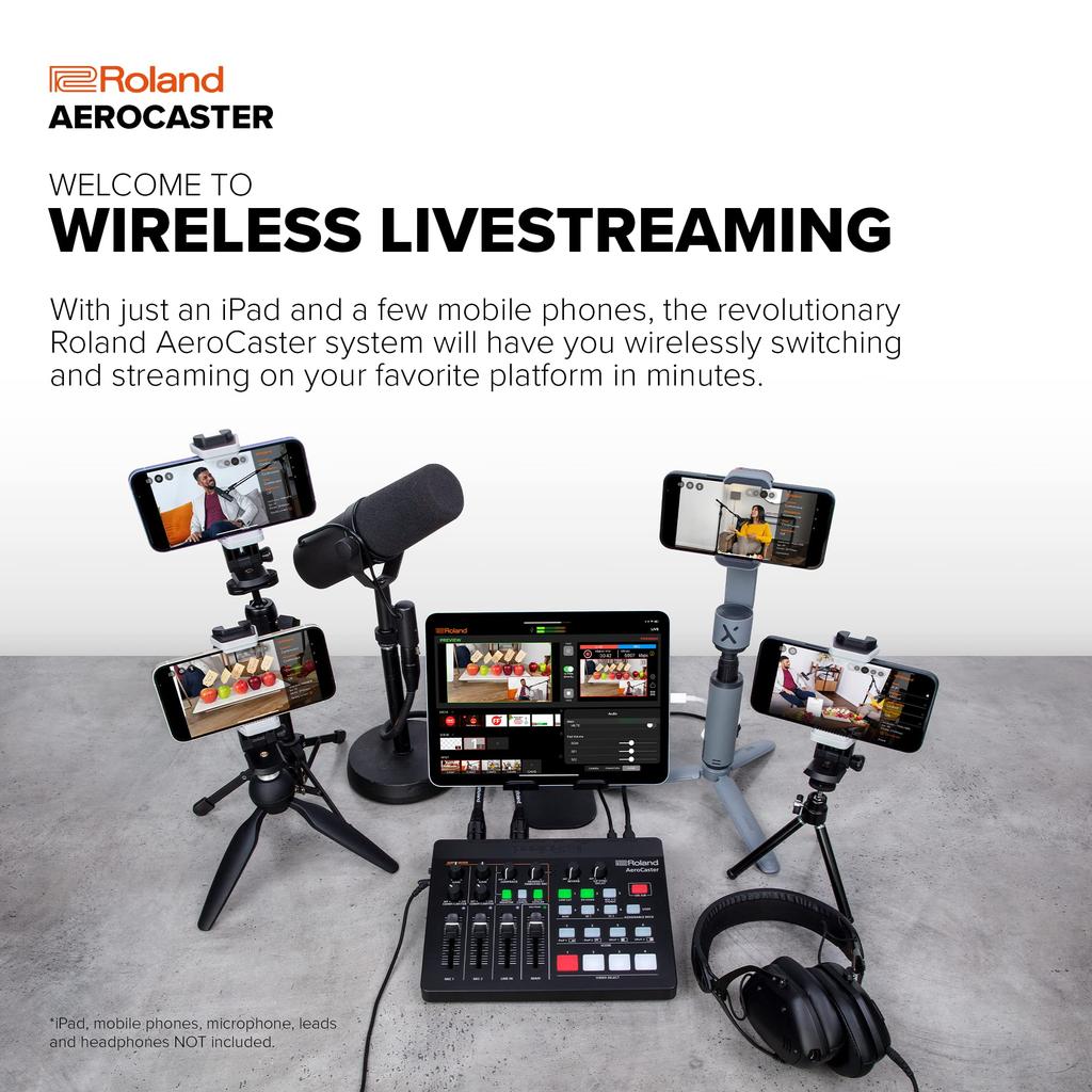 Roland Roland Aero Caster Realizes Recording and Live Streaming On A Distribution System That Can Be Configured with a Configuration by Combining It