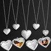 Carving Heart Shaped Family&Lovers Photo Frames Pendant Photo Picture Locket DIY Necklace Necklaces
