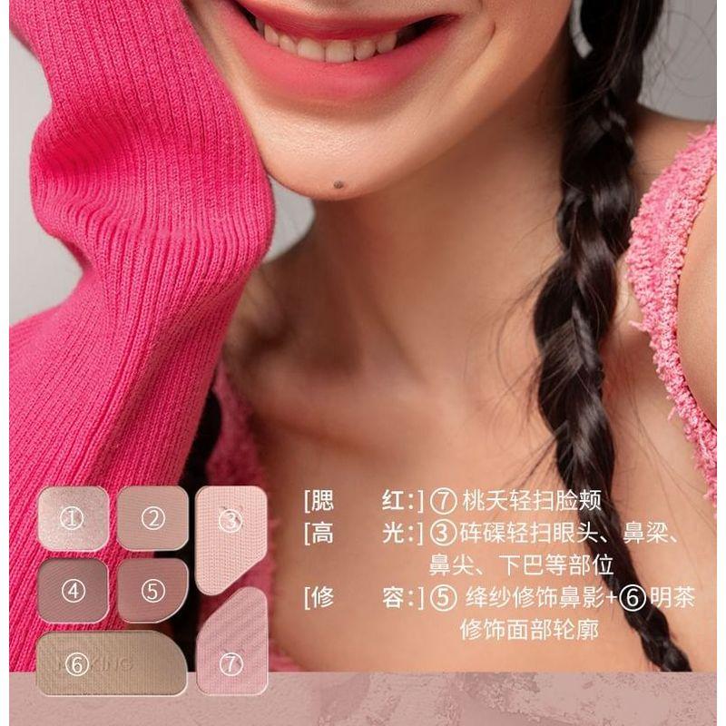 MEIKING - 7 Color Eyeshadow Palette - Pink