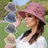Charming Flower Sun Hat for Elderly Women - Fashionable Spring Summer & Autumn Protection - Lightweight Fisherman Style Basin Hat for Moms & Grandmas