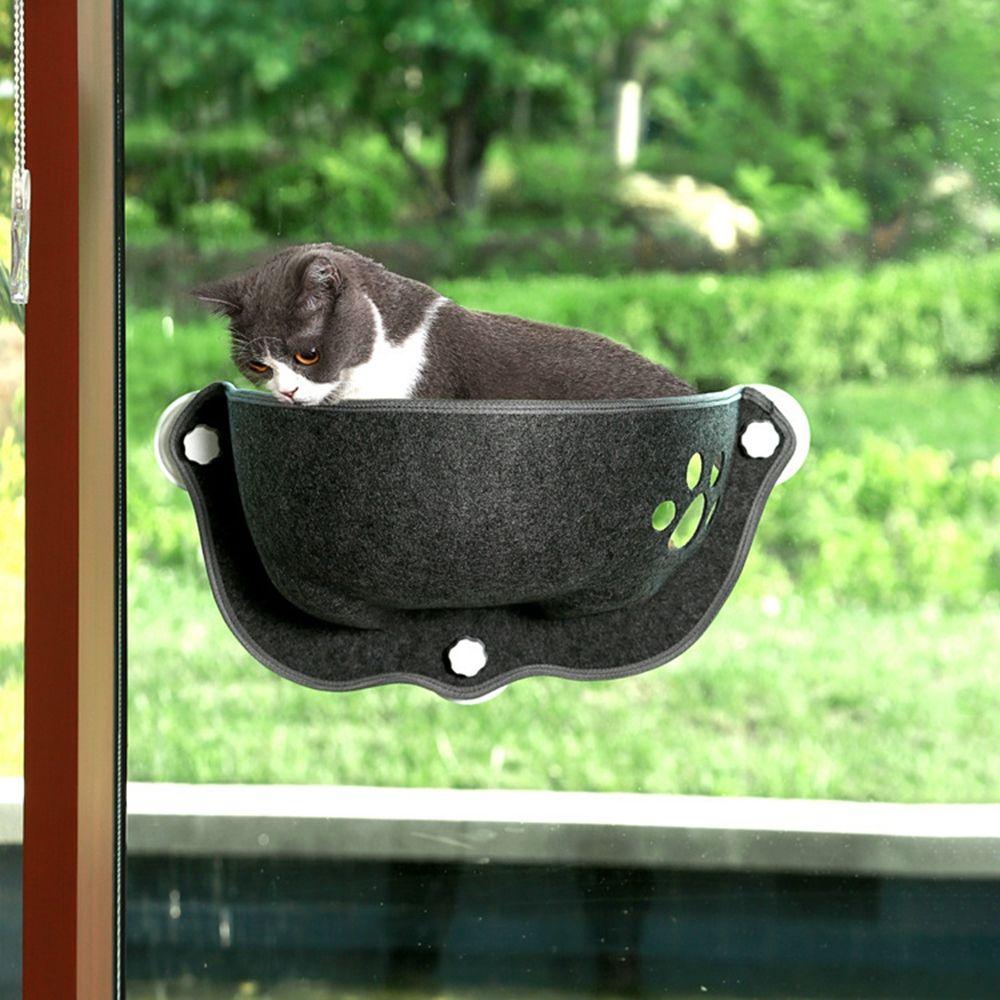 Seat Strong Suction Cup with Plush Pad Cat Accessories Cat Window Bed Cat Hammock Hanging Bed