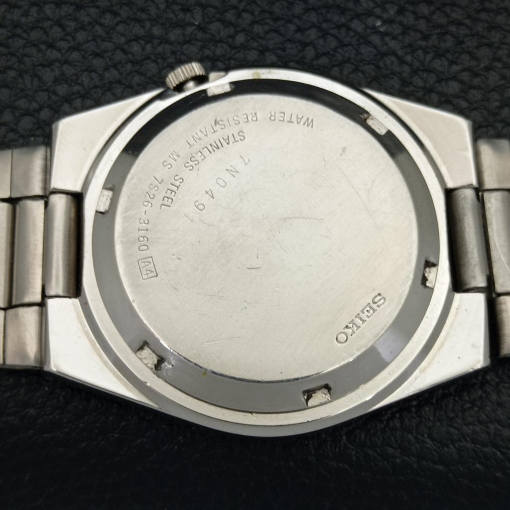 Б/у оригинальные винтажные мужские часы SEIKO 5 с автоподзаводом из Японии с темно-бордовым циферблатом a433885-2 R119-a433885