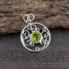 Peridot Earrings Gemstone Jewelry, 925 Solid Sterling Silver Pendant, Handmade Jewelry Spiritual Pendant Gift For Love