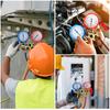 R410A R22 R134a R404A Комплект манометров для коллектора HVAC A/C Заправка холодильных установок со шлангами Регулируемые муфты Адаптер