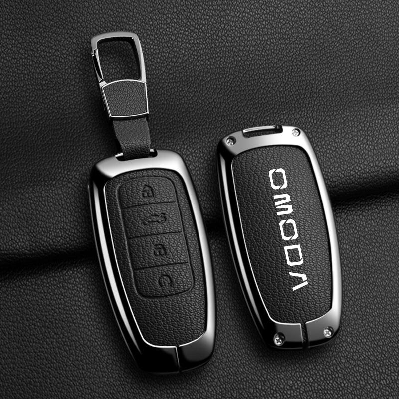 Чехол-брелок из цинкового сплава для ключа автомобиля Chery Omoda C5 5 fx 7 8 pro plus 2022 2023, защитный корпус, аксессуары