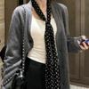 Шелковый шарф с принтом в горошек и леопардовым принтом в стиле ретро для женщин, универсальные аксессуары для пояса и шарфа