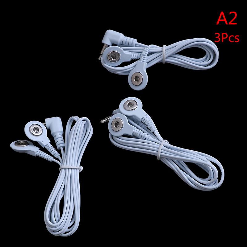 1/3/5/10Pcs Tens Machine Electrode Pad Stub Lead Wires Cables Male 3.5Mm