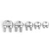 1Pc U Type Clamp Wire Clips M2/3/4/5/6/8/10/12/14mm Rope Clip Cable Bolts Rigging Hardware Clamps 304 Stainless Steel