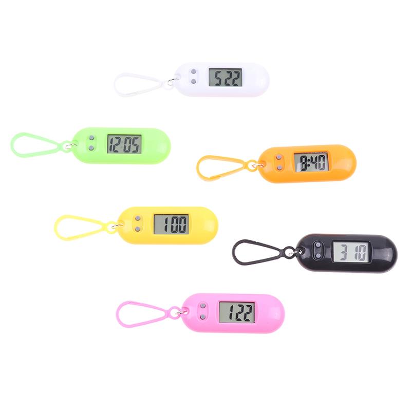 Мини Электронные Студенческие Овальные Цифровые Часы Отображение Времени Часы Подвесной Брелок