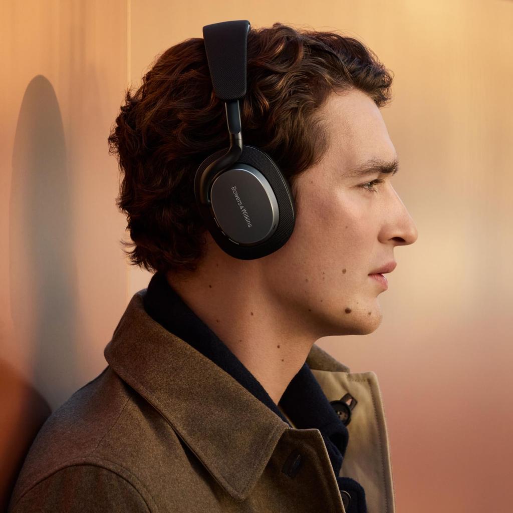 Bowers & Wilkins Px7 S3 (Антрацитовый черный) Беспроводные наушники с шумоподавлением, воспроизведением без потерь, многоточечным креплением и 40-мм динамическим полнодиапазонным звуком.
